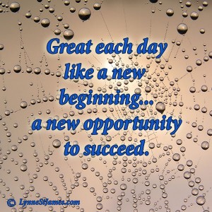 monday quotes, quotes, monday, new day, new beginning, beginning, opportunity, success, succeed, day, new day, lynne st. james